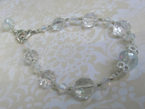 This bold style bracelet is perfect for brides. It is heirloom quality, and wearable even after your big day is over.