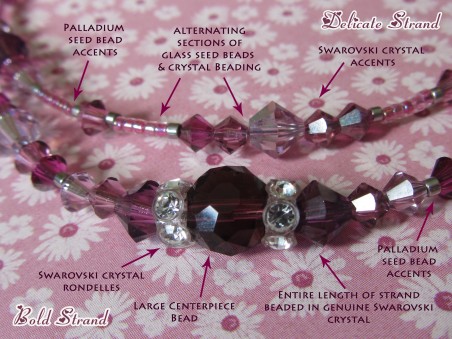 This image illustrates some of the main differences between bold and delicate strands.